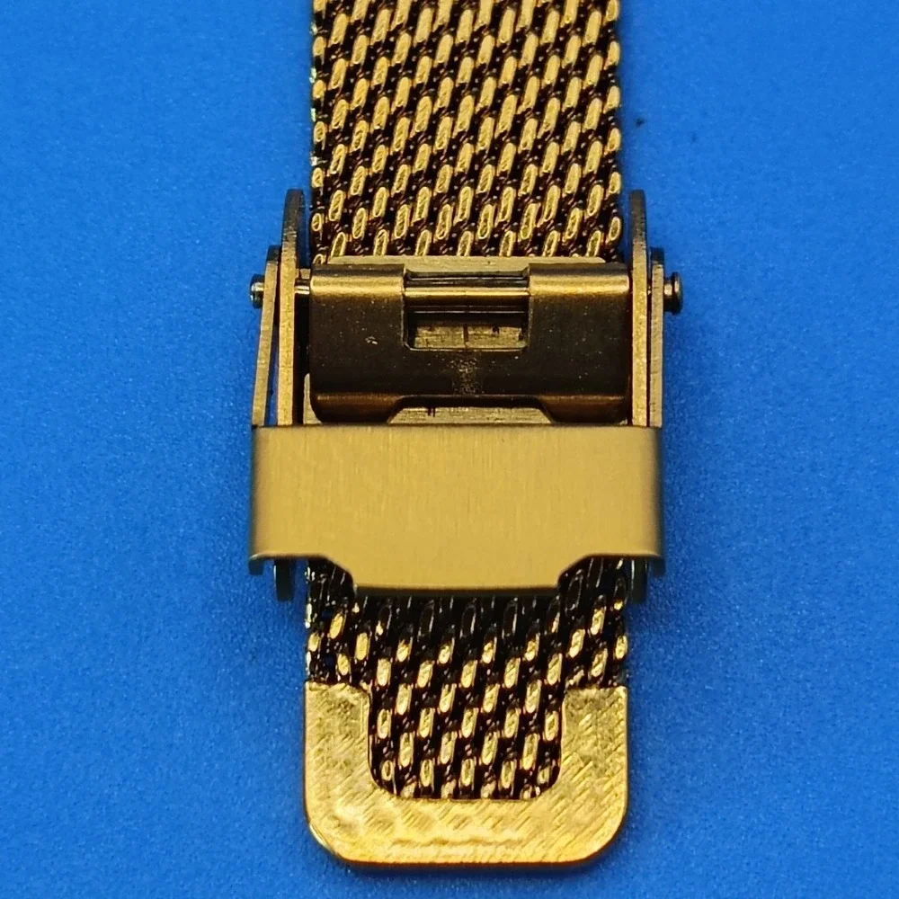 Vintage 1976 Timex Mechanical Wind 25mm Women's Watch New Mesh Bracelet Restored